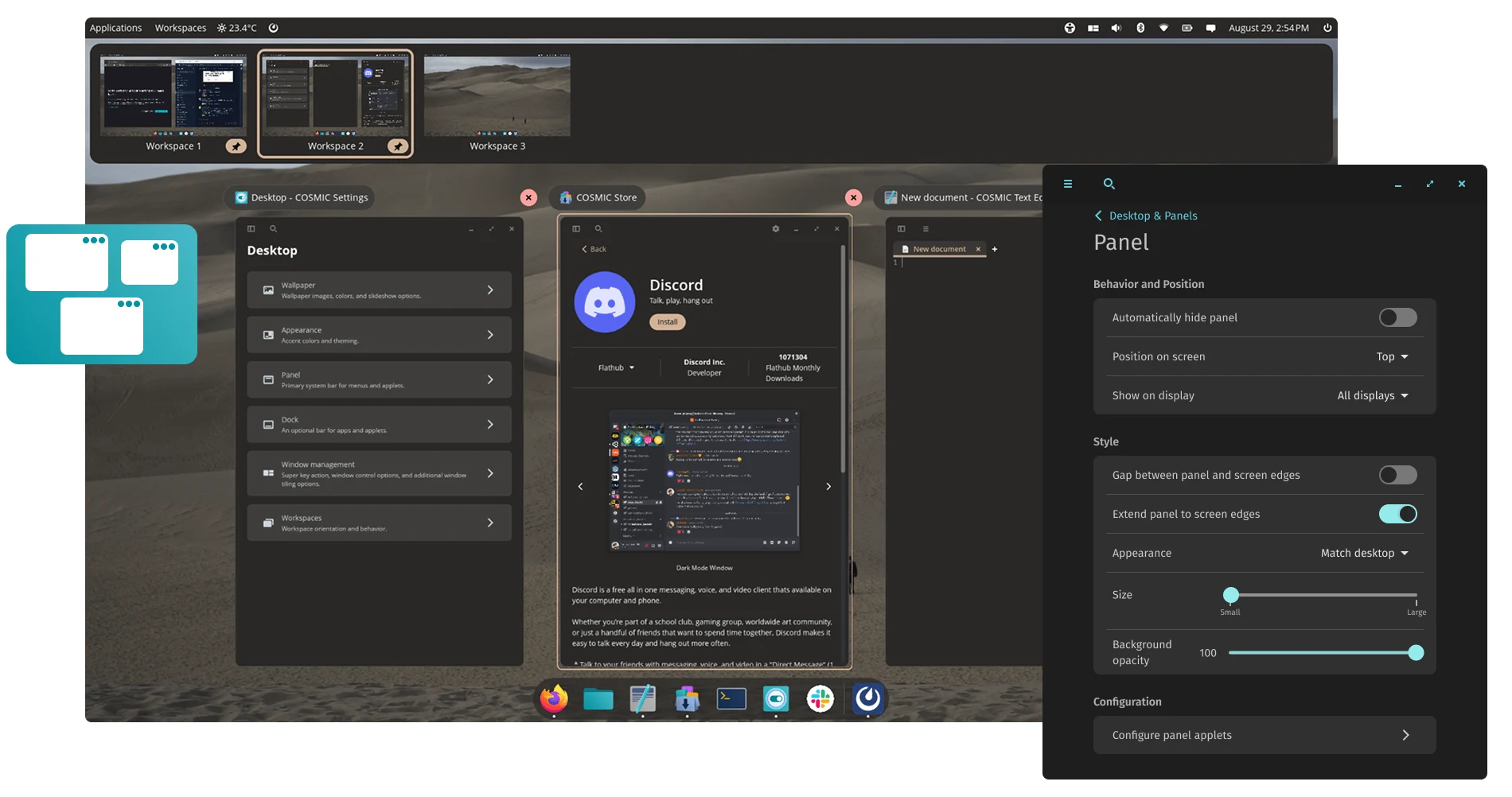 System76 ships COSMIC 1.4, adding a new default sound theme and dozens of stability fixes.